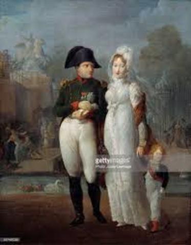 Napoleón contrae matrimonio