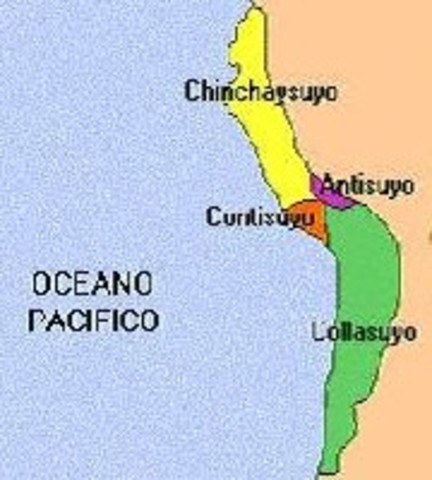 Com es va dividir el territori inca.