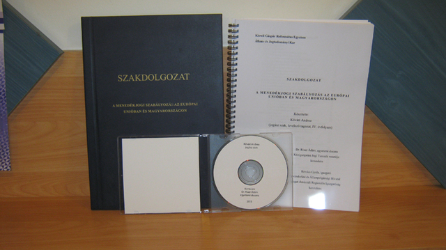 Szakdolgozat bekötése