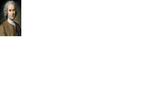 JACQUES ROUSSEAU (1712 -  1778)