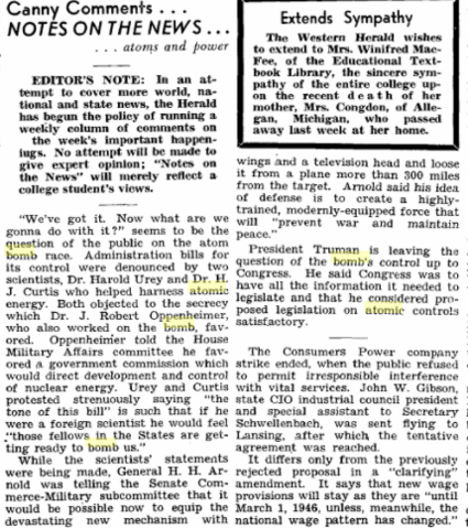 World War II; Atomic Bombs Dropped