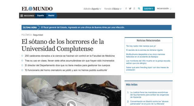 534, que no 250, cadáveres se hacinan en el sótano