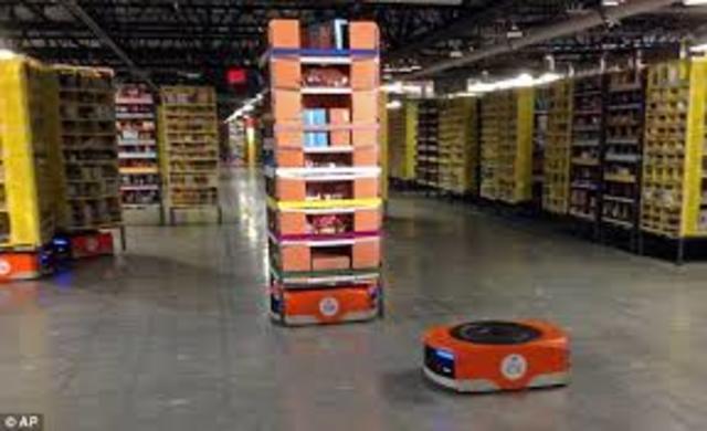 Robots, trabajadores y Amazon