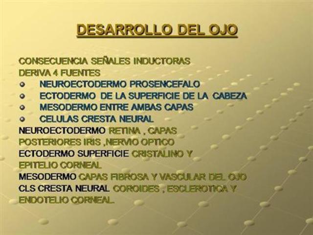 Fuentes de las que deriva el ojo