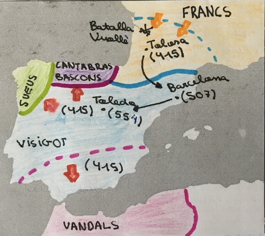 Primer canvi de capital dels Visigots