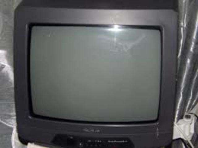 When my father buy a colored tv.