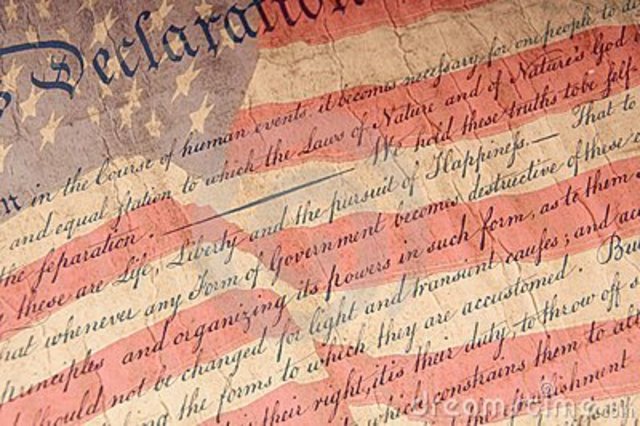 Declaración de Independencia de EEUU.