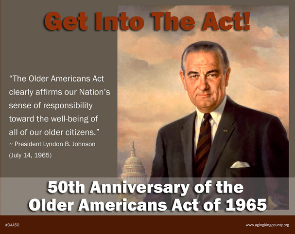 Original passe of The Older Americans Act (OAA) (Colello, 2011)