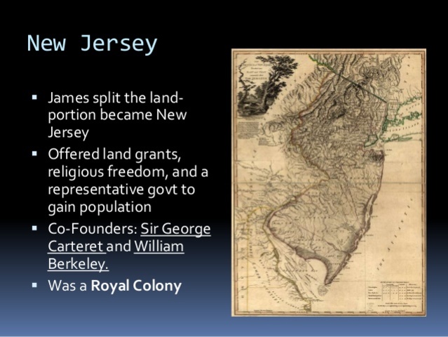 Founding of New Jersey