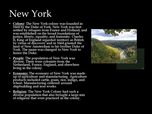 Founding of NY