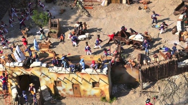 Sta Anna toma el Álamo