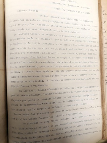 Juicio por fuerza y violencia en 3 niñas.