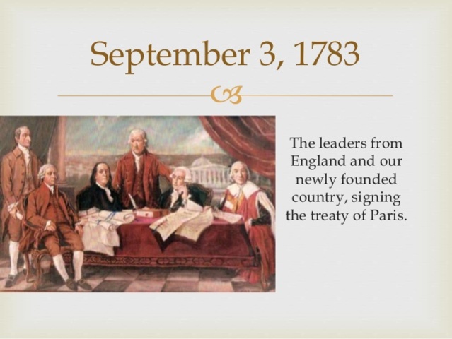 Treaty of Paris Signed