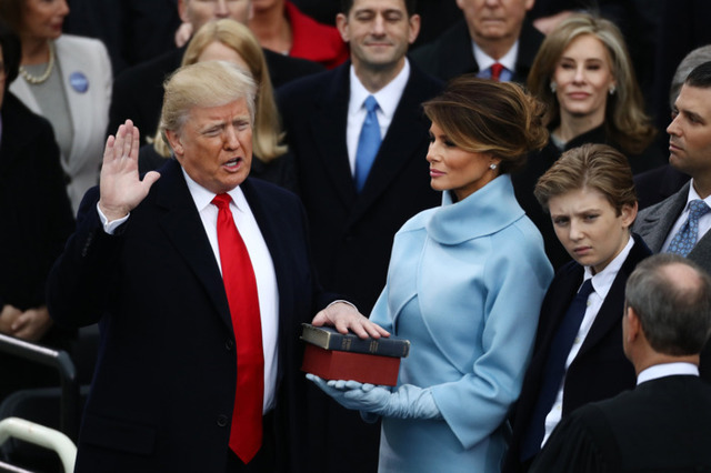 Trump Sworn in