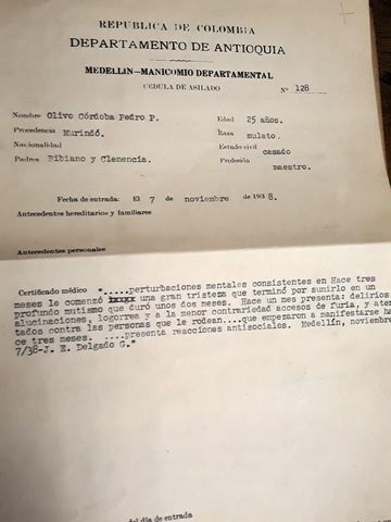 Parálisis general progresiva de forma demencial. "Guerrero contra el mal"