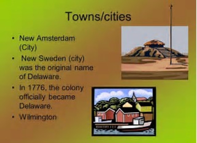 Delaware is founded by Peter Minuit and New Sweden Company.