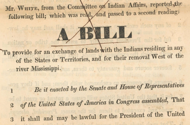 The Indian Removal Act