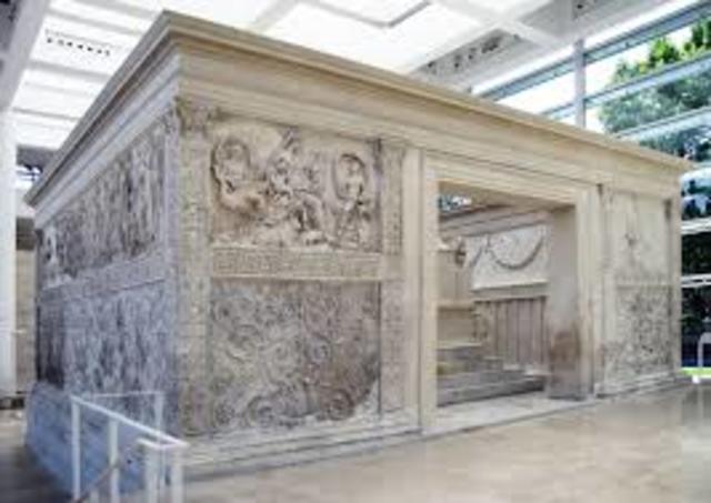 Completion of Ara Pacis Augustae.