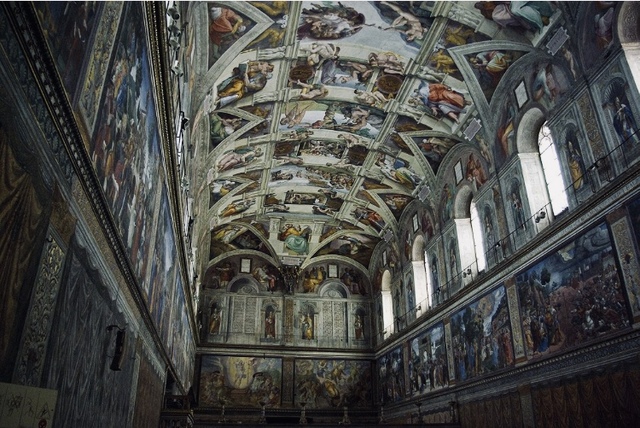 Michelangelo begins painting the Sistine Chapel
