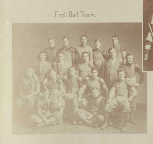 First Football Team in Yearbook