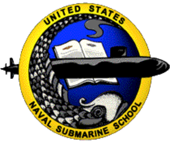1917 	U.S. Navy Submarine School formally established at New London Naval Base, Groton. Were they learned and enrolled in the war for submarine control