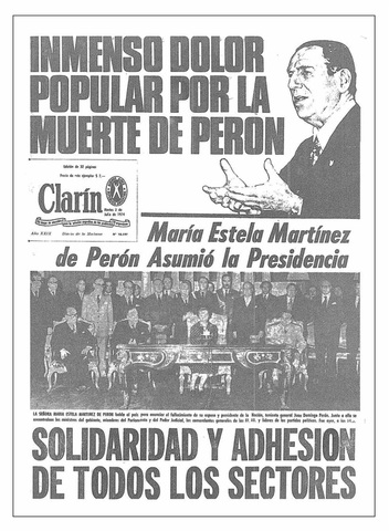 Fallecimiento de Perón