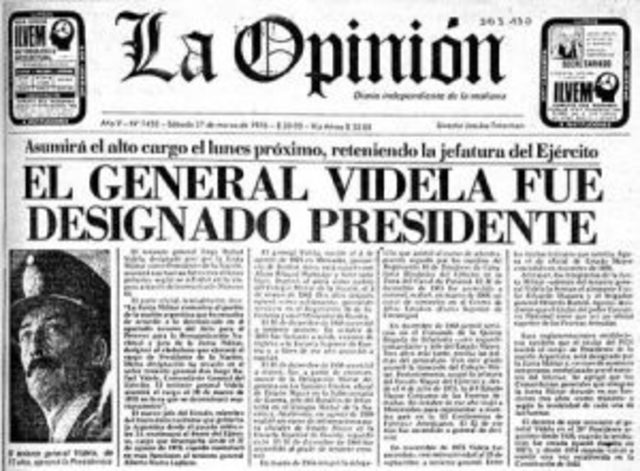 Videla toma el poder