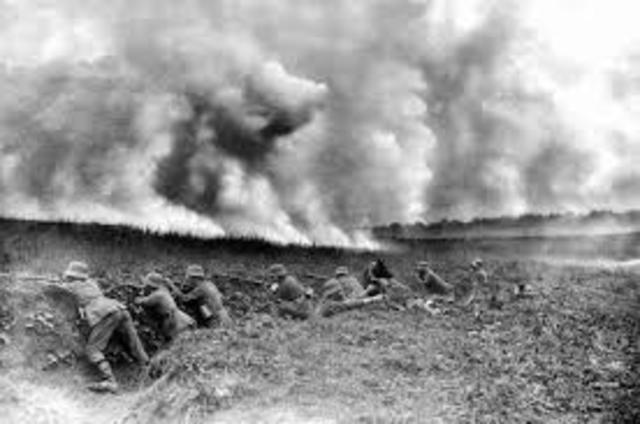 Germans fire poison Gas
