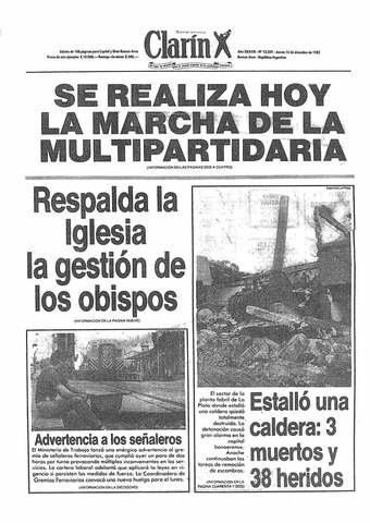 “Marcha del pueblo por la democracia y por la reconstrucción”.