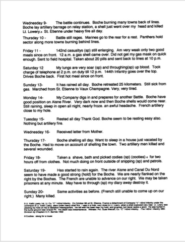 Diary Entry Of October 18th