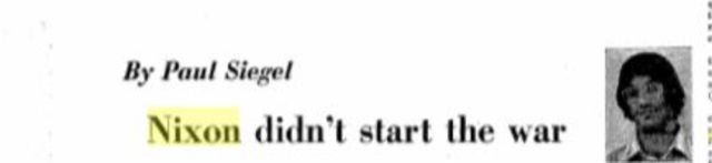 Richard Nixon and the Vietnam War