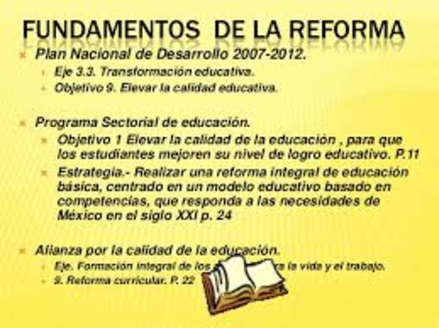 Se pone en marcha la REFORMA EDUCATIVA 2009