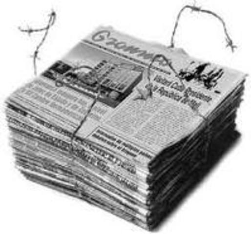 Primer periódico moderno. Aviso-Relation der Zeitung, editado por Johannes Carolas