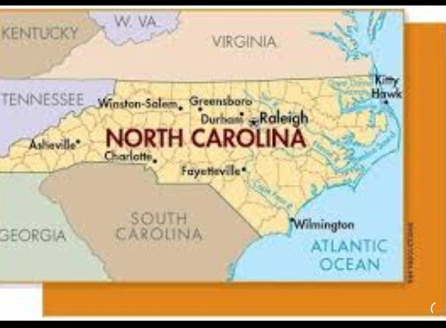 North Carolina the ninth colony