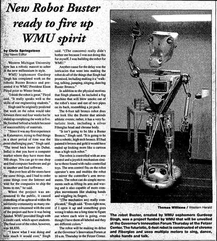 Y2B: That One Time WMU Made Buster a Robot