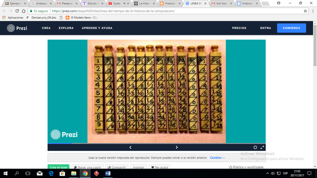 Huesos o bastoncillos de Napier