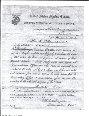 Promoted to corporal