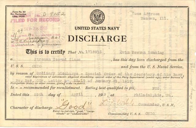 Honorable discharge