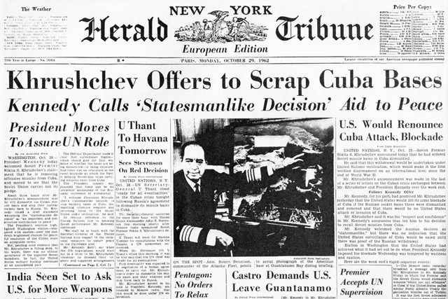 The Cuban Missile Crisis Ends