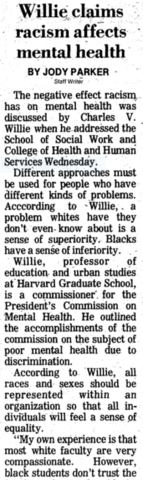 Blacks sense of inferiority