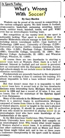 What is Wrong with Soccer?