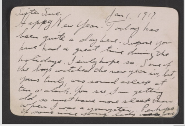 Letter to Sister - Edgar D. Andrews