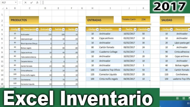 Plantilla en excel