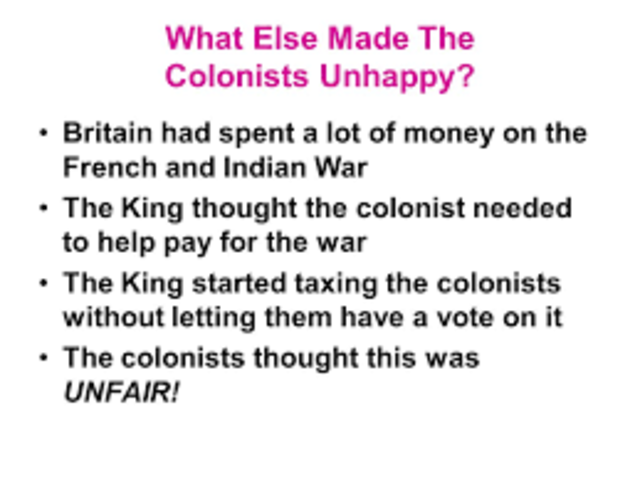 Problems With the British