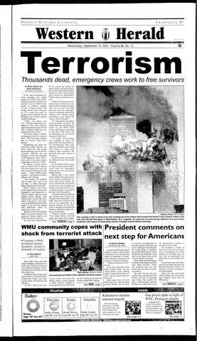 The 9/11 terrorist attacks