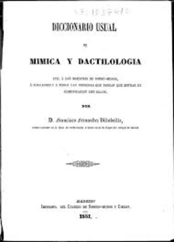 Diccionario de mímica y dactilología de Francisco Fernández Villabrille