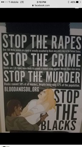 Anti-Black posters found on campus