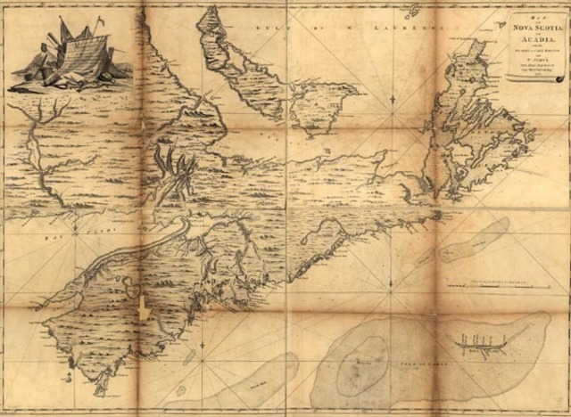 The British seize Acadia( Nova Scotia)