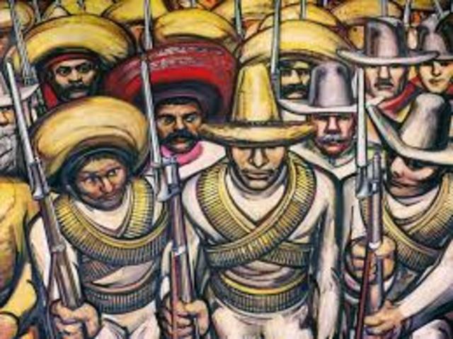 Inicio revolución Mexicana
