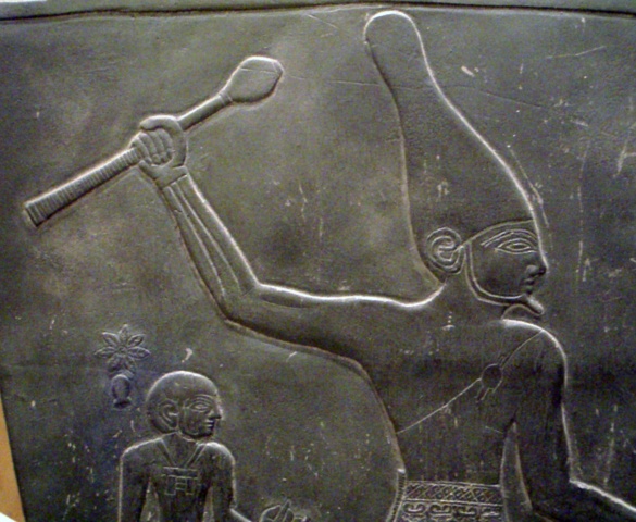 koning Narmer verslaat beneden-egypte